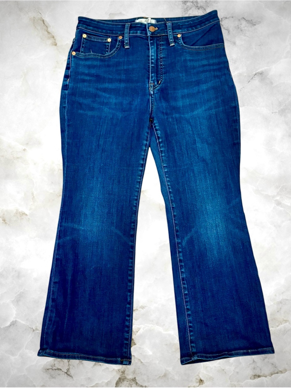 Madewell Dark Blue Flare Jeans